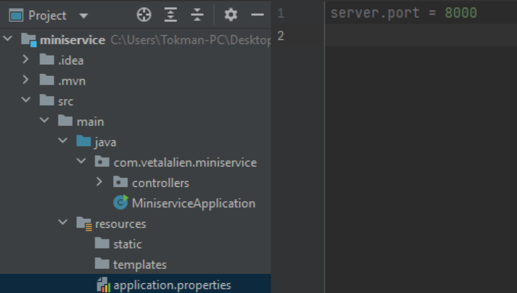fig server port changing